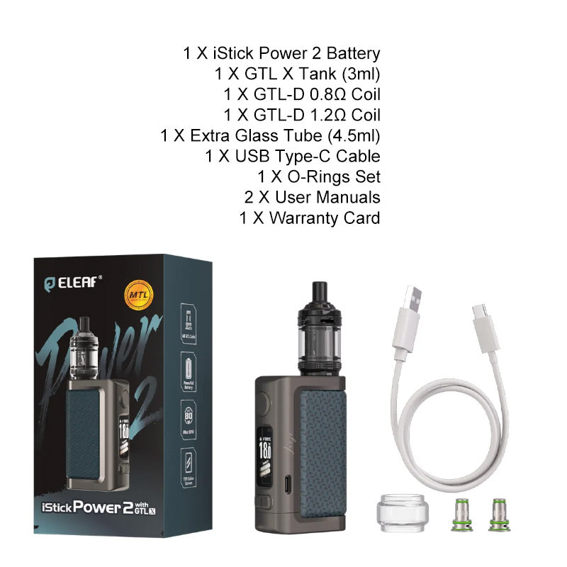 Eleaf iStick Power 2 Kit mit GTL X Verdampfer 3ml