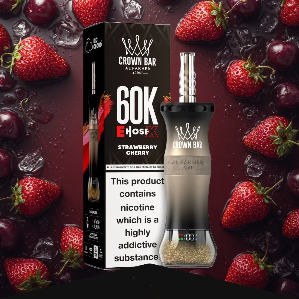 AL Fakher Crown Bar 60K 60000 Puffs E-Hose X Einweg Kit - 💥 Nehme 4 Zahle NUR 3! + Ab einem Einkauf von 120€ 2 Mystery Gratis💥