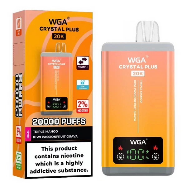 WGA Crystal Plus 20000 Puffs 2-in-1 Wiederaufladbares Einweg Kit - 📢EXKLUSIVES ANGEBOT - Nehme 4 Zahle NUR 3 an der Kasse!+Ab einem Einkauf von 100€ 1 Mystery Vapes Gratis📢