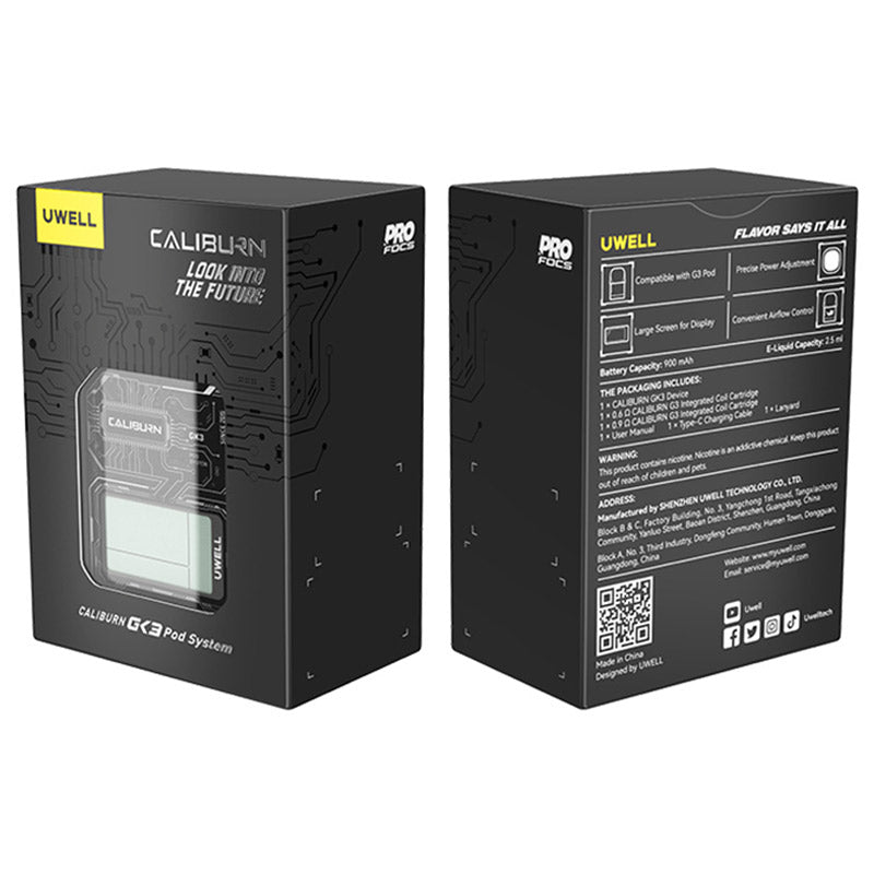 Uwell Caliburn GK3 Pod Kit 900mAh 2,5ml