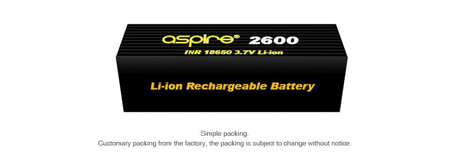 Aspire INR 18650 Li-Ionen-Akku 20A 2600mAh