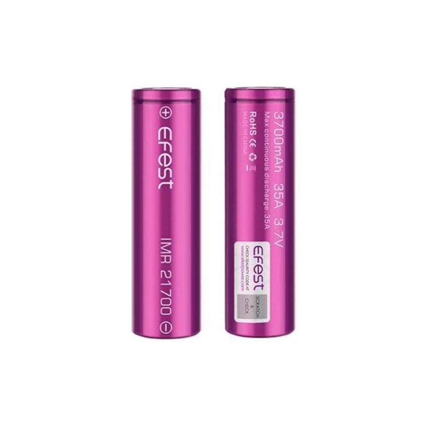 Efest IMR 21700 3700mAh 35A Flat Top Li-Ion Wiederaufladbare Batterie 2Stück