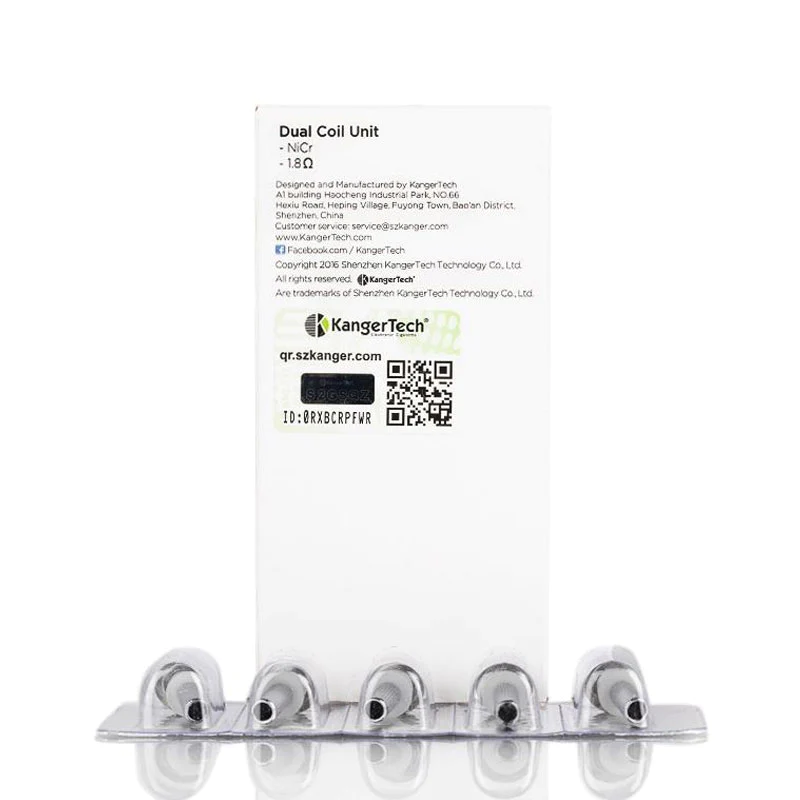 Kanger Ersatz New Dual Coil 5 Stück/Packung