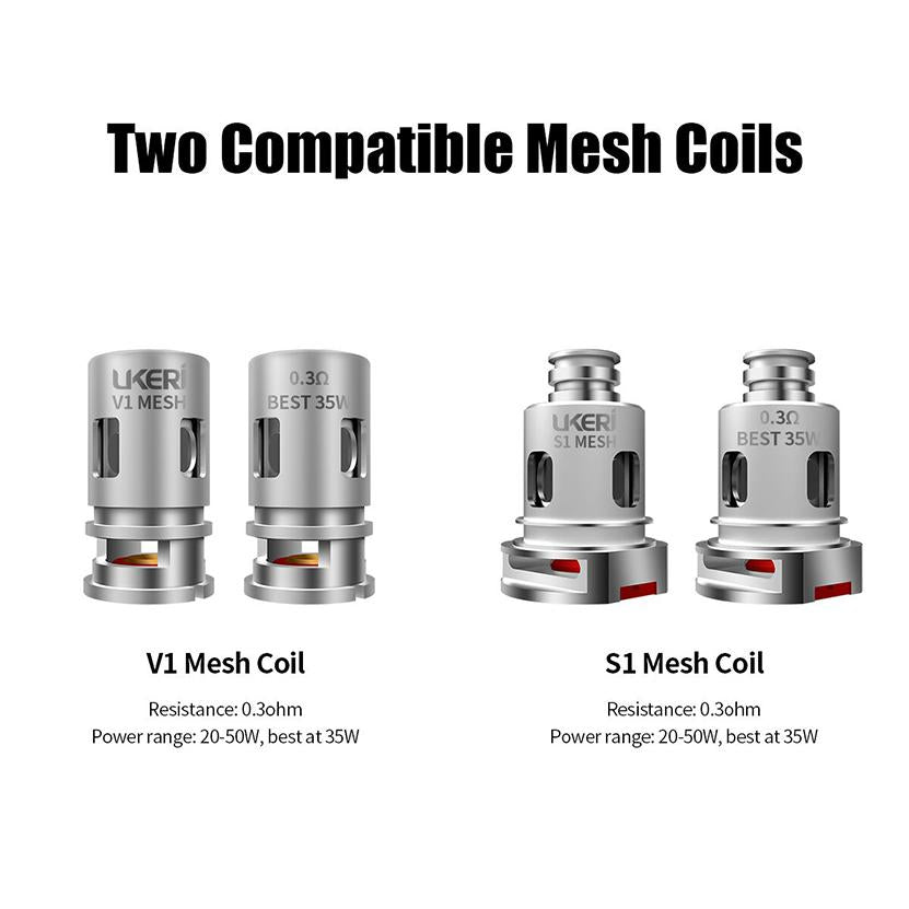 Ukeri Mesh Coil 5Stück/Packung für Brave/Magik Kit