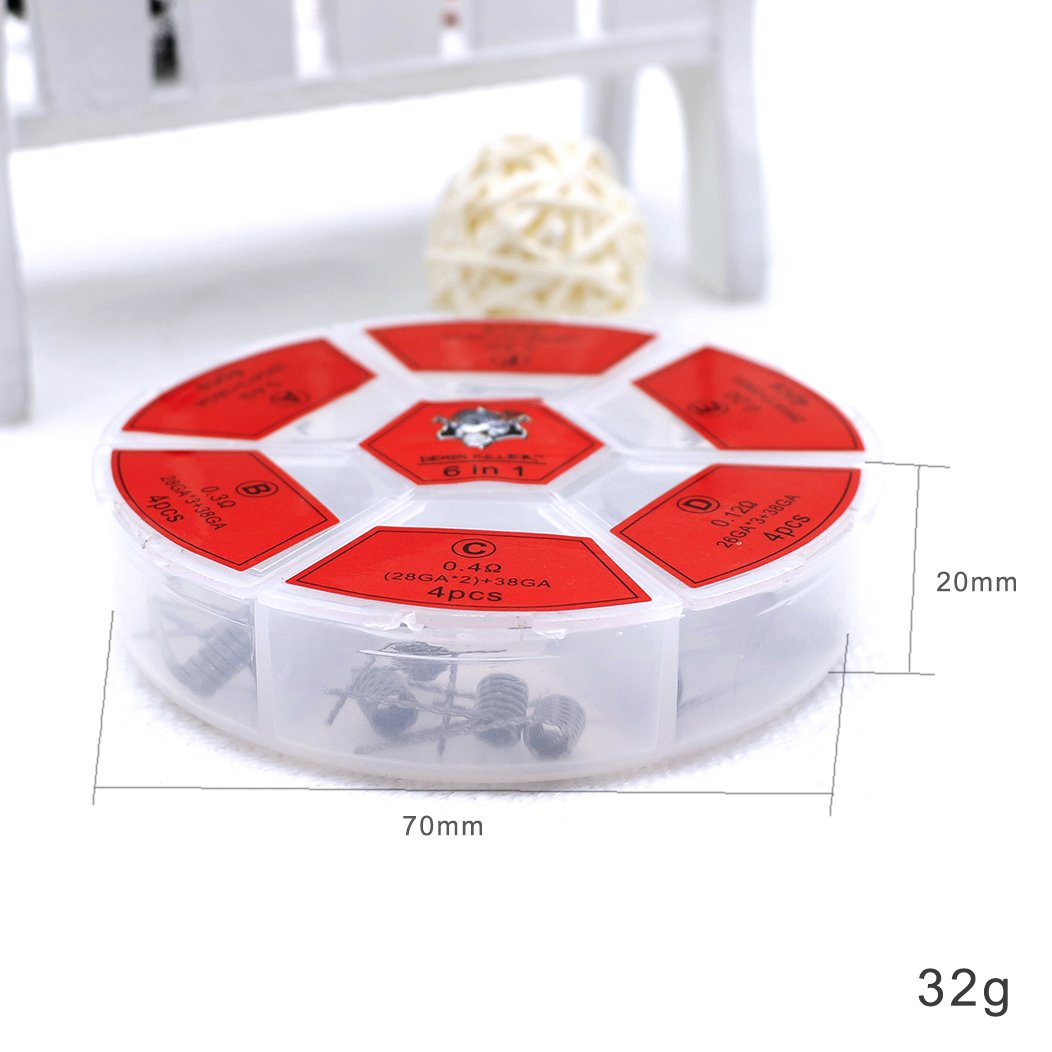 Demon Killer Flame Coil 6 in1 Ni80 Kit - 24 Stück / Packung