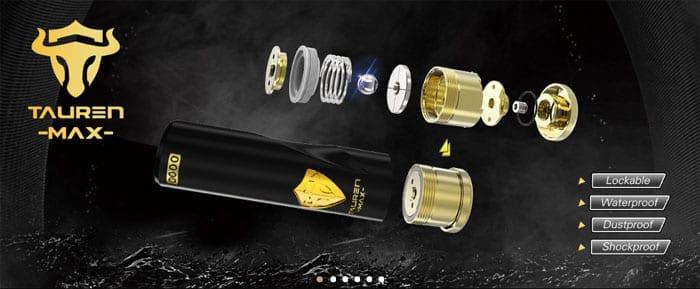 Thunderhead Creations (THC) Tauren Max Mod Vorschau (antiWasser, -Staub und -Schock Mech Mod)
