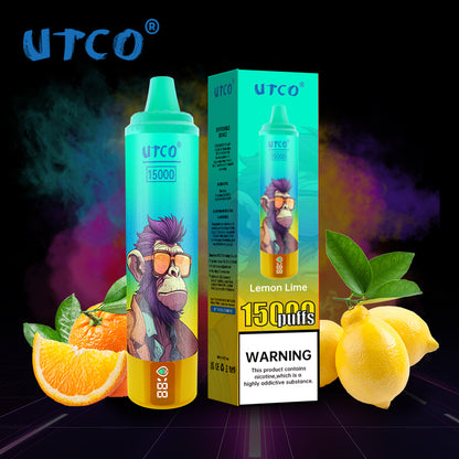 [Clearance Sale] UTCO 15000 Puffs Wiederaufladbares Einweg Kit - Kaufen Sie 4 Stück und erhalten Sie 1 Stück gratis (Zufällige Geschmacksrichtungen)