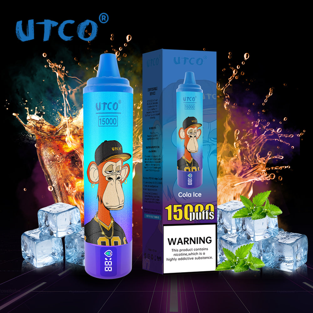 [Clearance Sale] UTCO 15000 Puffs Wiederaufladbares Einweg Kit - Kaufen Sie 4 Stück und erhalten Sie 1 Stück gratis (Zufällige Geschmacksrichtungen)
