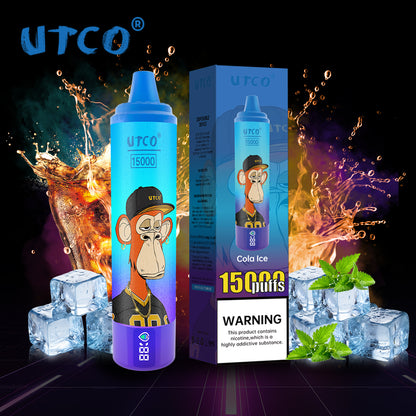[Clearance Sale] UTCO 15000 Puffs Wiederaufladbares Einweg Kit - Kaufen Sie 4 Stück und erhalten Sie 1 Stück gratis (Zufällige Geschmacksrichtungen)