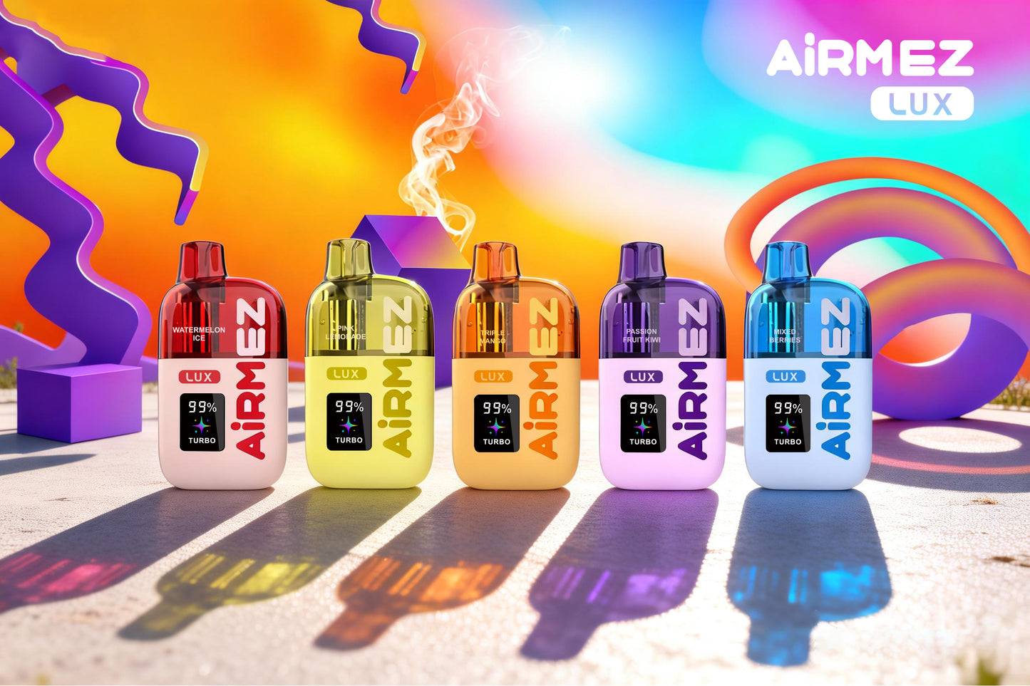 Airmez Lux 60000 60K Puffs Wiederaufladbares Einweg Kit - 💥 Nehme 5 Zahle NUR 4! + Ab einem Einkauf von 100€ 2 Mystery Gratis💥
