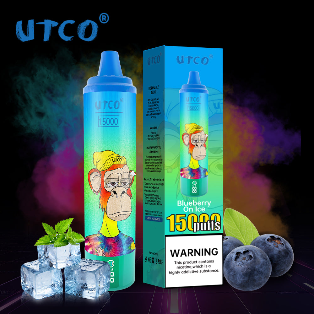 [Clearance Sale] UTCO 15000 Puffs Wiederaufladbares Einweg Kit - Kaufen Sie 4 Stück und erhalten Sie 1 Stück gratis (Zufällige Geschmacksrichtungen)