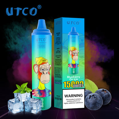 [Clearance Sale] UTCO 15000 Puffs Wiederaufladbares Einweg Kit - Kaufen Sie 4 Stück und erhalten Sie 1 Stück gratis (Zufällige Geschmacksrichtungen)