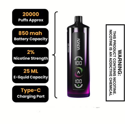 Adalya Edition 20K 20000 Puffs Einweg Kit- 💥 Nehme 5 Zahle NUR 4! + Ab einem Einkauf von 100€ 2 Mystery Gratis💥