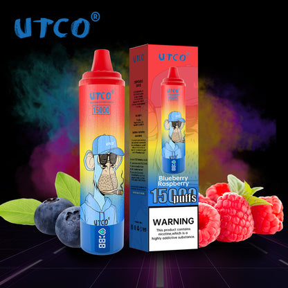 [Clearance Sale] UTCO 15000 Puffs Wiederaufladbares Einweg Kit - Kaufen Sie 4 Stück und erhalten Sie 1 Stück gratis (Zufällige Geschmacksrichtungen)