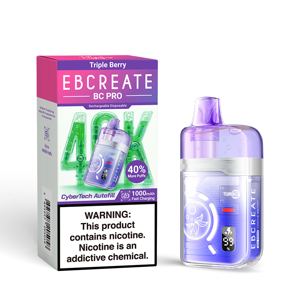 EBCREATE BC PRO 40K 40000 Puffs Einweg Kit - 💥 Nehme 5 Zahle NUR 4! + Ab einem Einkauf von 100€ 2 Mystery Gratis💥