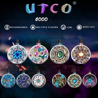 UTCO Perfume Bottle 6000 Einweg E-Zigarette Disposable Kit Wiederaufladbar