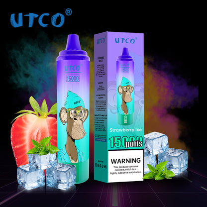 [Clearance Sale] UTCO 15000 Puffs Wiederaufladbares Einweg Kit - Kaufen Sie 4 Stück und erhalten Sie 1 Stück gratis (Zufällige Geschmacksrichtungen)