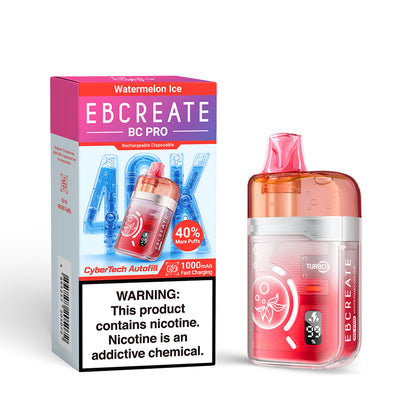 EBCREATE BC PRO 40K 40000 Puffs Einweg Kit - 💥 Nehme 5 Zahle NUR 4! + Ab einem Einkauf von 100€ 2 Mystery Gratis💥