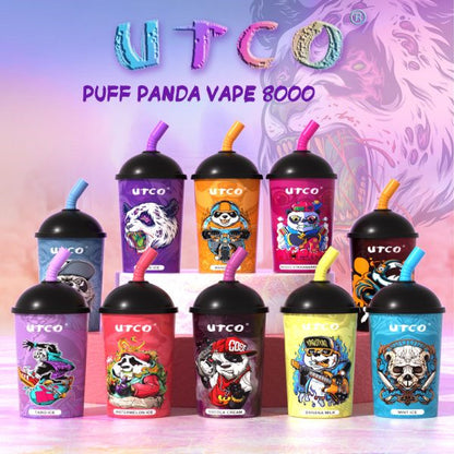 UTCO Puff Panda 8000 Einweg E-Zigarette Disposable Kit wiederaufladbar
