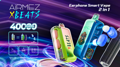 AiRMEZ Xbeats 50000 50K Puffs Einweg Kit mit TWS Earphones