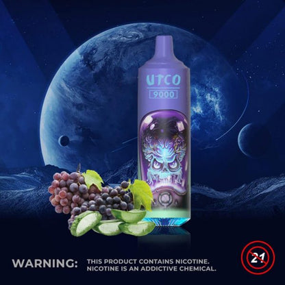 UTCO Aliens 9000 Einweg E-Zigarette Disposable Kit wiederaufladbar - Kaufen Sie 3 Stück und erhalten Sie 1 Stück zusätzlich als Geschenk (Produkte und Geschmacksrichtungen sind zufällig)
