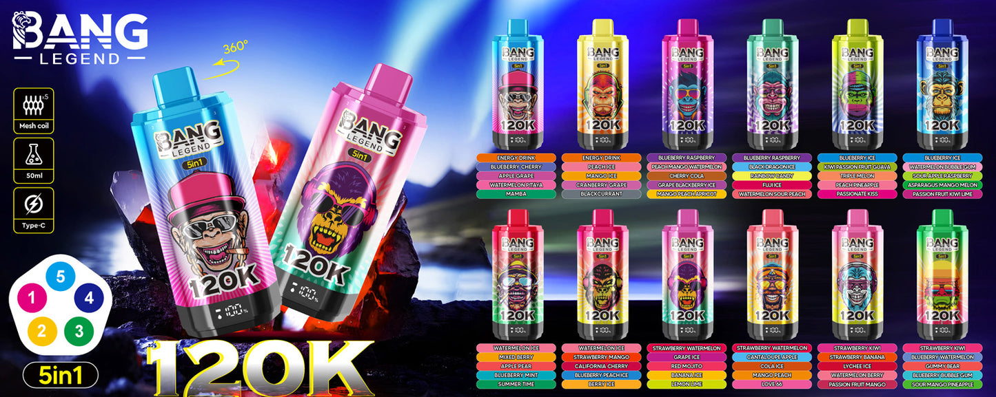 Bang Legend 120000 120K Puffs 5-in-1 Einweg Kit