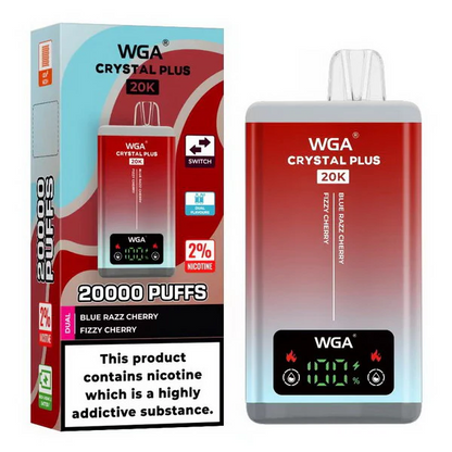 WGA Crystal Plus 20000 Puffs 2-in-1 Wiederaufladbares Einweg Kit - 📢EXKLUSIVES ANGEBOT - Nehme 4 Zahle NUR 3 an der Kasse!+Ab einem Einkauf von 100€ 1 Mystery Vapes Gratis📢