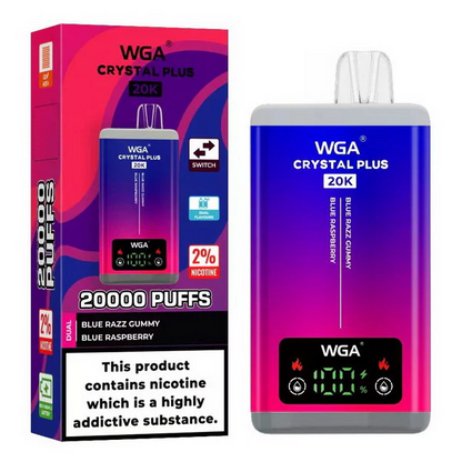 WGA Crystal Plus 20000 Puffs 2-in-1 Wiederaufladbares Einweg Kit - 📢EXKLUSIVES ANGEBOT - Nehme 4 Zahle NUR 3 an der Kasse!+Ab einem Einkauf von 100€ 1 Mystery Vapes Gratis📢