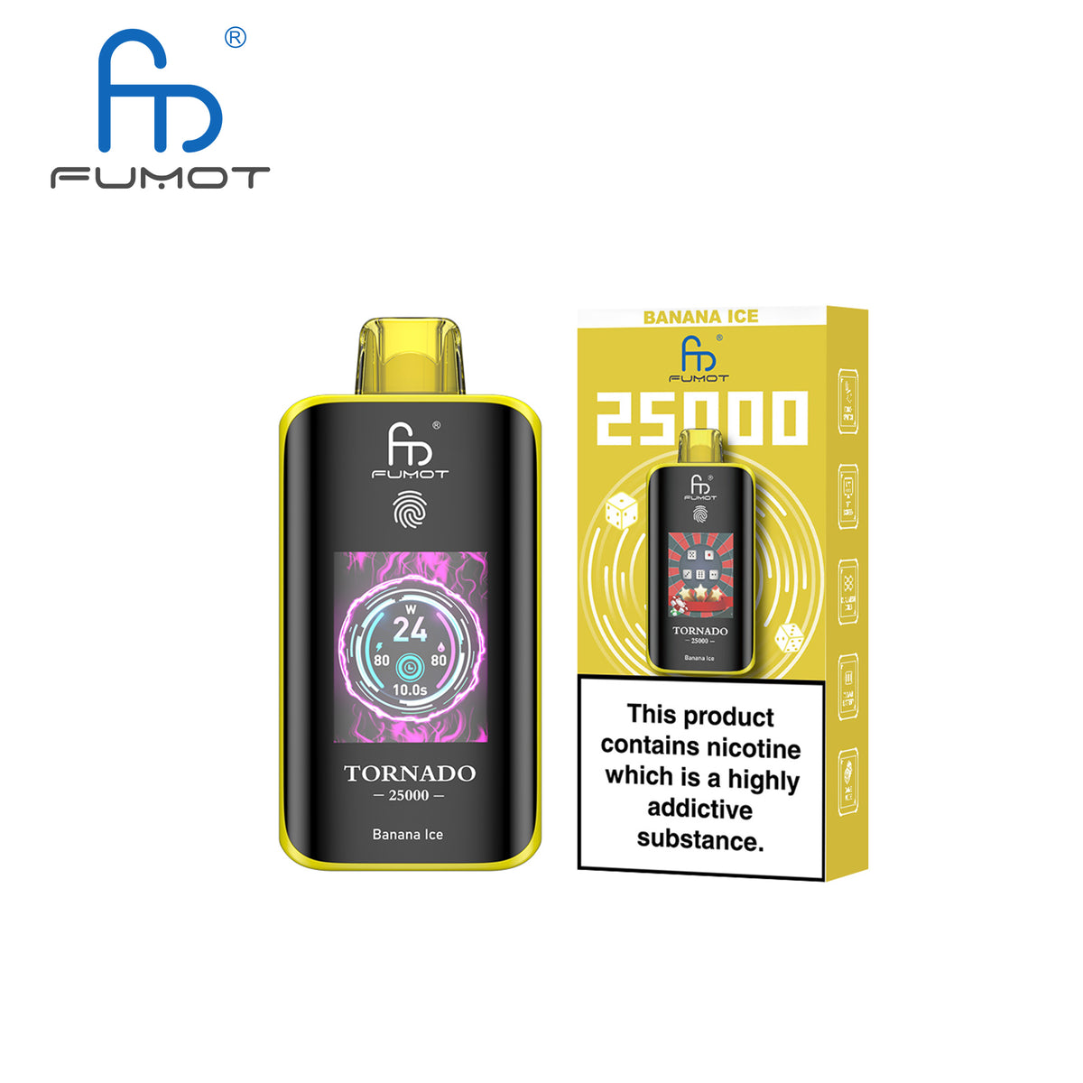 [Clearance Sale] Fumot Randm Tornado 25000 25K Puffs Wiederaufladbares Einweg Kit (Touch Switch) - 💥 Nehme 4 Zahle NUR 3! + Ab einem Einkauf von 120€ 2 Mystery Gratis💥