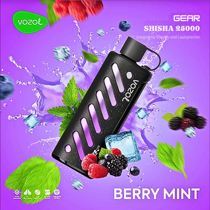 Vozol GEAR SHISHA 25000 Puffs Einweg Kit - 💥 Nehme 5 Zahle NUR 4! + Ab einem Einkauf von 100€ 2 Mystery Gratis💥