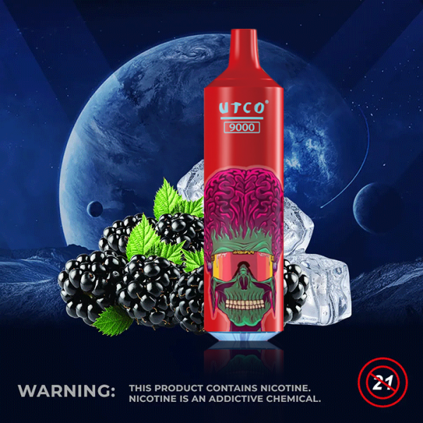 UTCO Aliens 9000 Einweg E-Zigarette Disposable Kit wiederaufladbar - Kaufen Sie 3 Stück und erhalten Sie 1 Stück zusätzlich als Geschenk (Produkte und Geschmacksrichtungen sind zufällig)