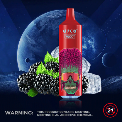 UTCO Aliens 9000 Einweg E-Zigarette Disposable Kit wiederaufladbar - Kaufen Sie 3 Stück und erhalten Sie 1 Stück zusätzlich als Geschenk (Produkte und Geschmacksrichtungen sind zufällig)