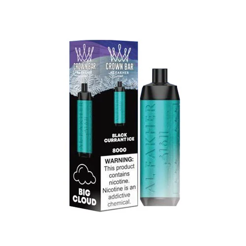 [Clearance Sale] Al Fakher Crown Bar Big Cloud 8000 Puffs Wiederaufladbares Einweg Kit DTL - 📢EXKLUSIVES ANGEBOT - Nehme 5 Zahle NUR 4 an der Kasse!+Ab einem Einkauf von 100€ 2 Mystery Vapes Gratis📢