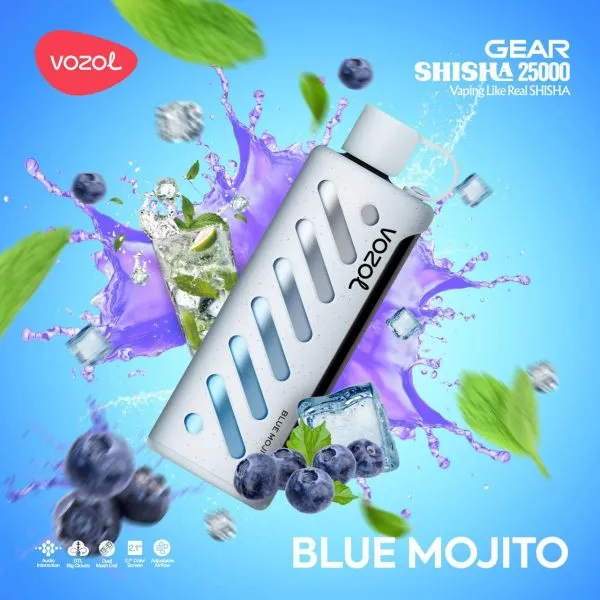 Vozol GEAR SHISHA 25000 Puffs Einweg Kit - 💥 Nehme 5 Zahle NUR 4! + Ab einem Einkauf von 100€ 2 Mystery Gratis💥