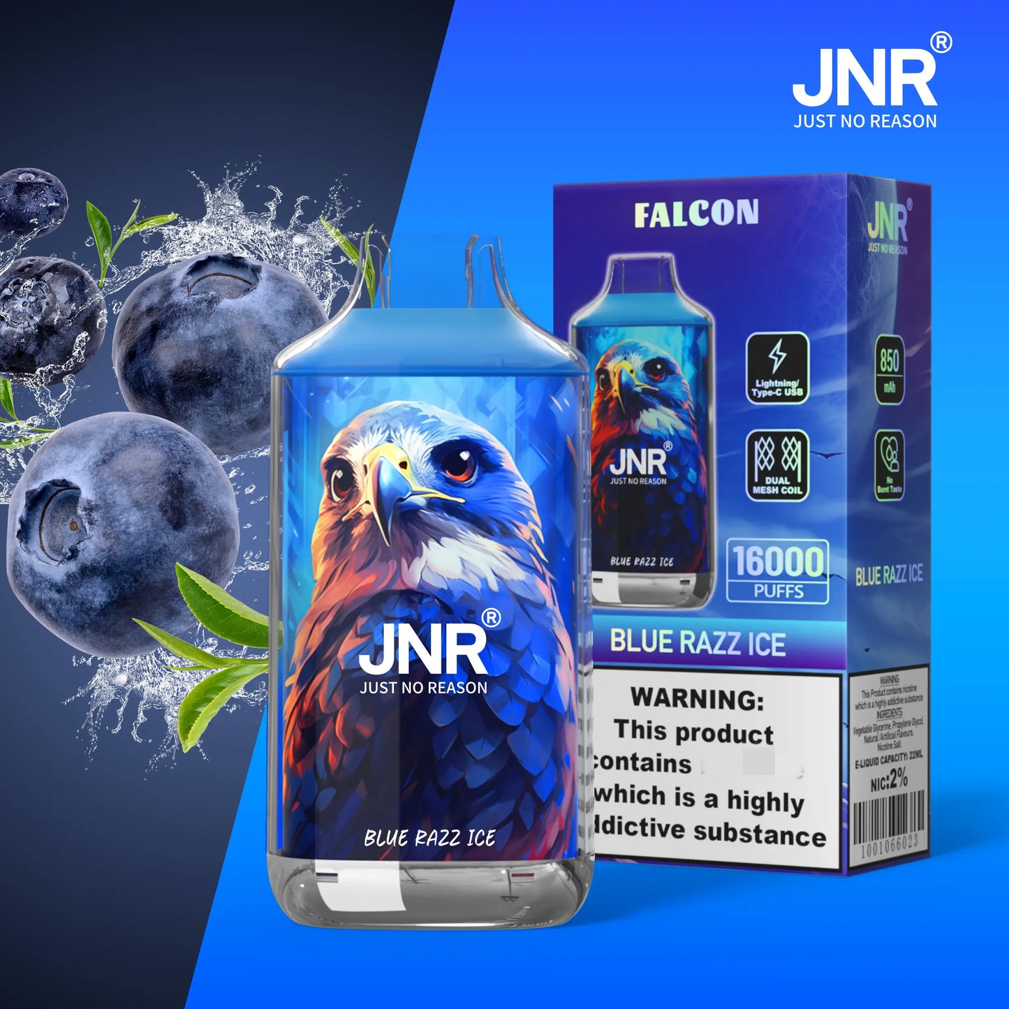 [Clearance Sale] JNR Falcon 16000 16K Puffs Einweg Kit - 💥 Nehme 5 Zahle NUR 4! + Ab einem Einkauf von 100€ 2 Mystery Gratis💥