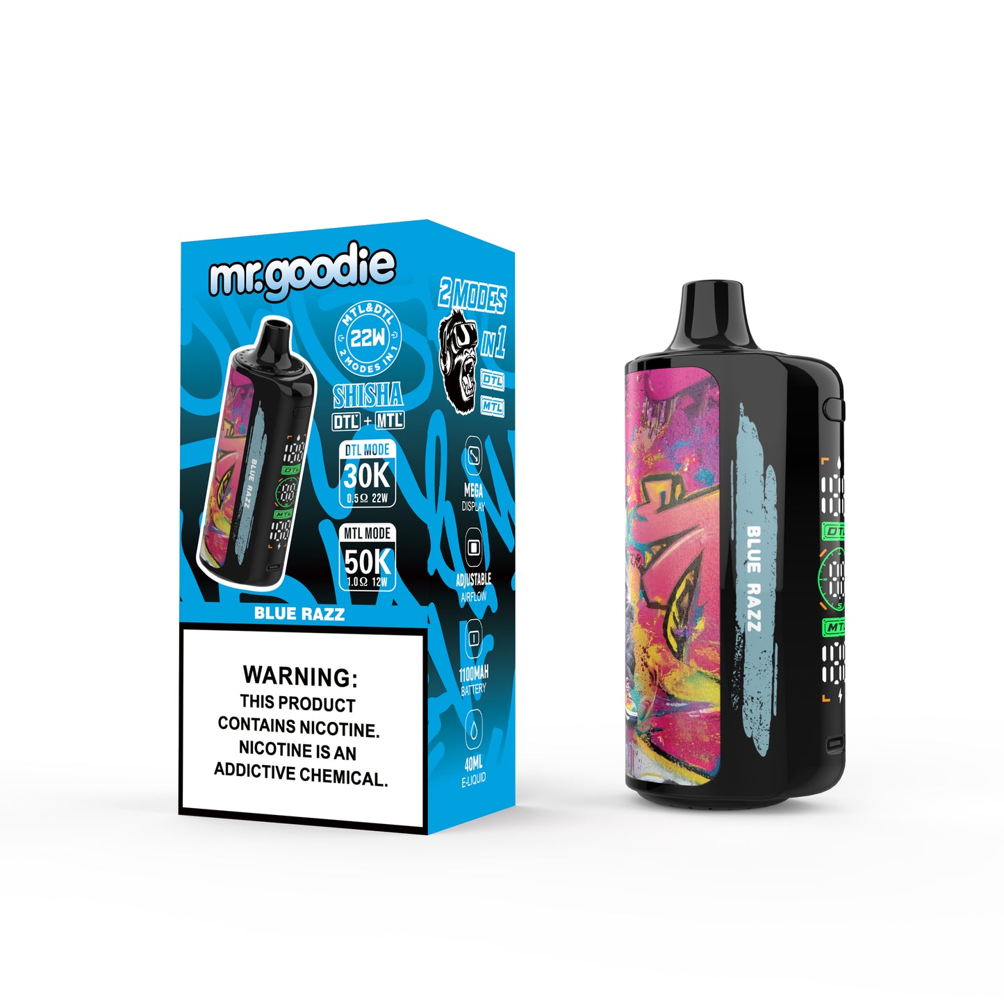 Mr.Goodie Shisha 50K Einweg Kit (50000 puffs)