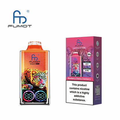 Fumot Leopard 40K Digital Display RGB Lights Einweg Kit (40000 Puffs) - 💥 Nehme 5 Zahle NUR 4! + Ab einem Einkauf von 100€ 2 Mystery Gratis💥