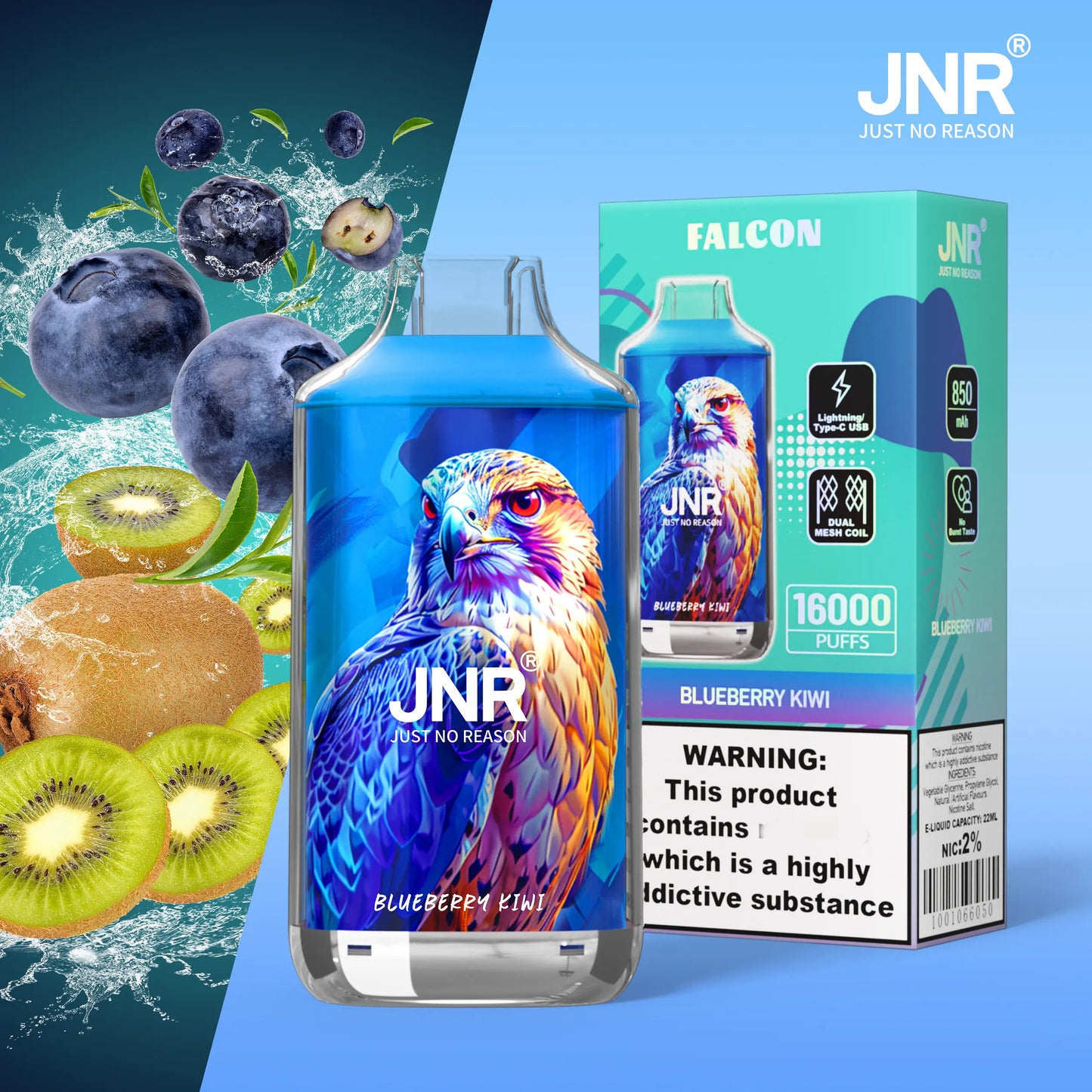 [Clearance Sale] JNR Falcon 16000 16K Puffs Einweg Kit - 💥 Nehme 5 Zahle NUR 4! + Ab einem Einkauf von 100€ 2 Mystery Gratis💥