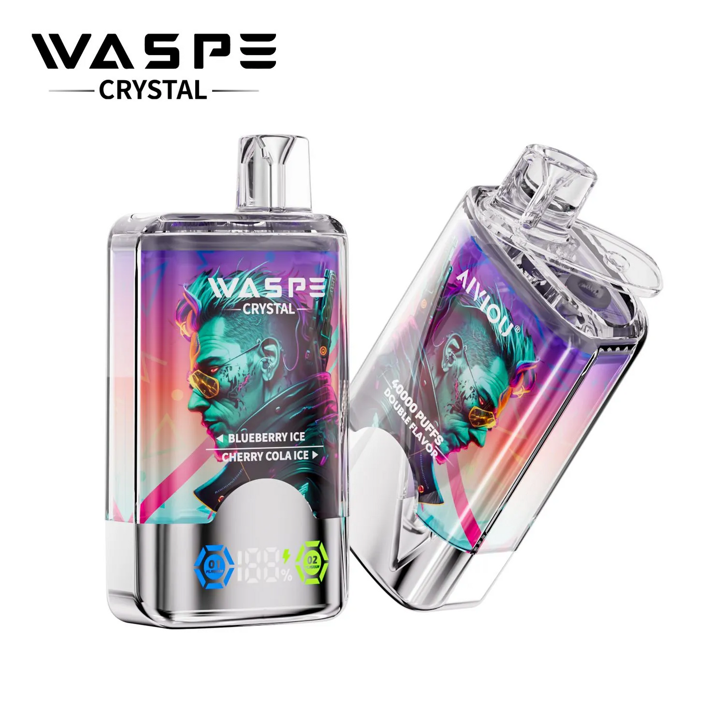 WASPE Crystal 40000 Puffs 40K Einweg Kit (Double Flavor)