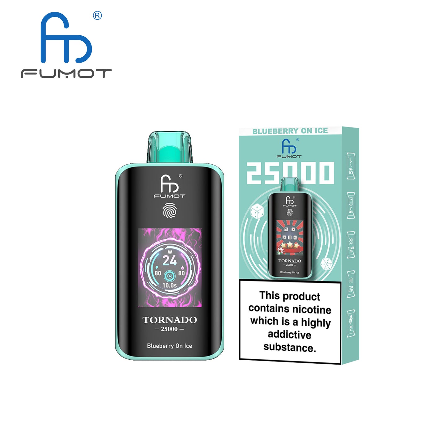 [Clearance Sale] Fumot Randm Tornado 25000 25K Puffs Wiederaufladbares Einweg Kit (Touch Switch) - 💥 Nehme 4 Zahle NUR 3! + Ab einem Einkauf von 120€ 2 Mystery Gratis💥