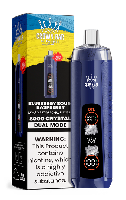 AL Fakher Crown Bar 8000 Crystal Dual Mode Einweg Kit - 💥 Nehme 5 Zahle NUR 4! + Ab einem Einkauf von 100€ 2 Mystery Gratis💥