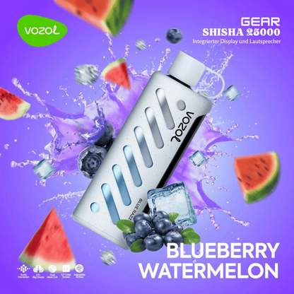 Vozol GEAR SHISHA 25000 Puffs Einweg Kit - 💥 Nehme 5 Zahle NUR 4! + Ab einem Einkauf von 100€ 2 Mystery Gratis💥
