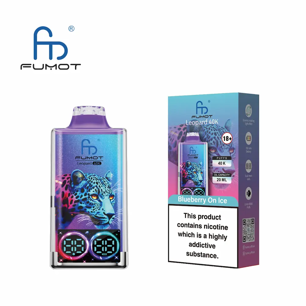 Fumot Leopard 40K Digital Display RGB Lights Einweg Kit (40000 Puffs) - 💥 Nehme 5 Zahle NUR 4! + Ab einem Einkauf von 100€ 2 Mystery Gratis💥
