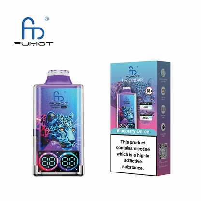 Fumot Leopard 40K Digital Display RGB Lights Einweg Kit (40000 Puffs) - 💥 Nehme 5 Zahle NUR 4! + Ab einem Einkauf von 100€ 2 Mystery Gratis💥