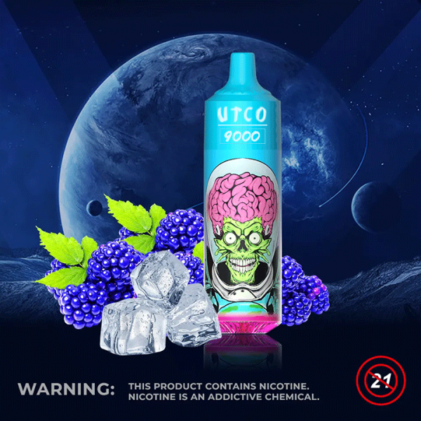 UTCO Aliens 9000 Einweg E-Zigarette Disposable Kit wiederaufladbar - Kaufen Sie 3 Stück und erhalten Sie 1 Stück zusätzlich als Geschenk (Produkte und Geschmacksrichtungen sind zufällig)