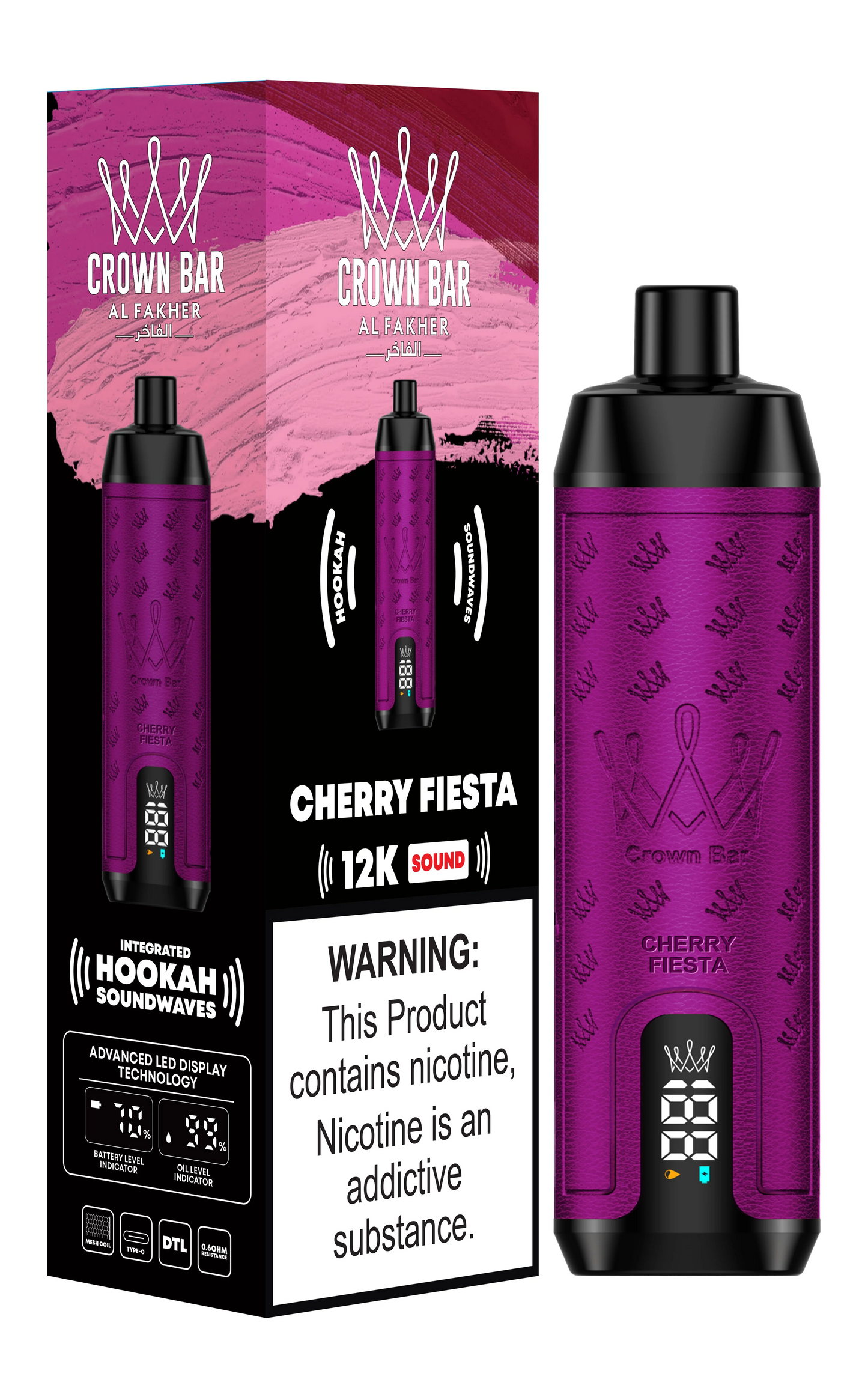 AL Fakher Crown Bar 12000 Puffs Shisha Hookah Einweg Vape - 💥 Ab einem Einkauf von 100€ 2 Mystery Gratis💥