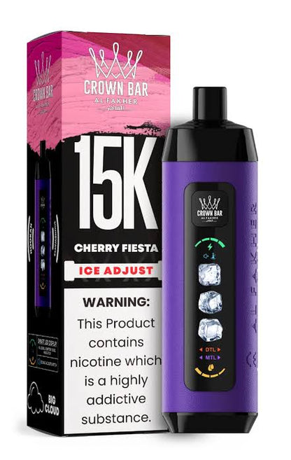AL Fakher Crown Bar 15K Ice Adjust Einweg Kit (15000 Puffs) - 💥 Nehme 5 Zahle NUR 4! + Ab einem Einkauf von 100€ 2 Mystery Gratis💥