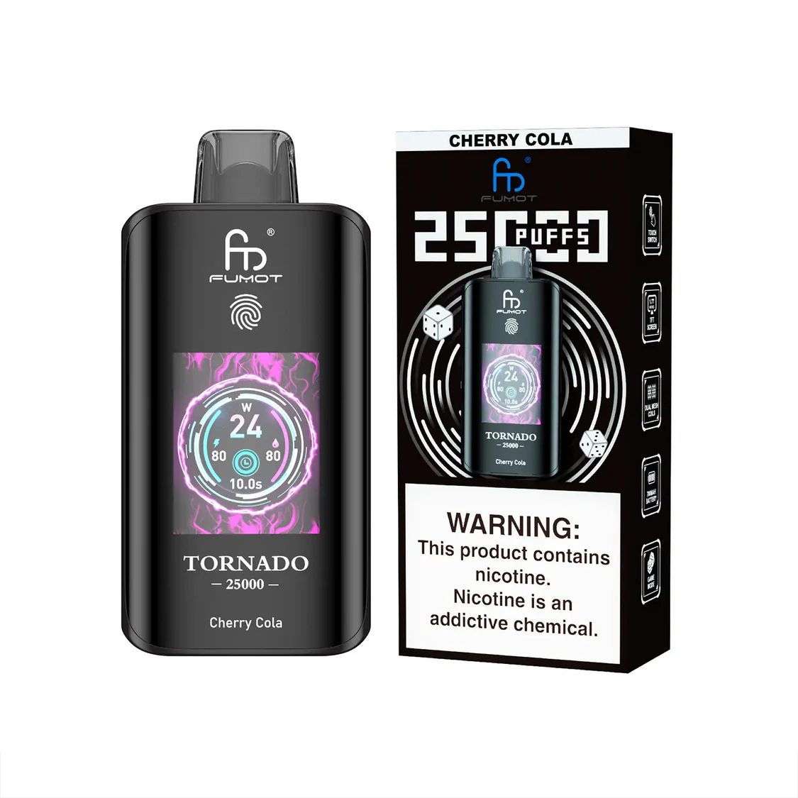 [Clearance Sale] Fumot Randm Tornado 25000 Puff Wiederaufladbares Einweg Kit (Touch Switch) - 📢EXKLUSIVES ANGEBOT - Nehme 4 Zahle NUR 3! + Ab einem Einkauf von 120€ 1 Mystery Vapes Gratis + Kostenloser Versand 📢