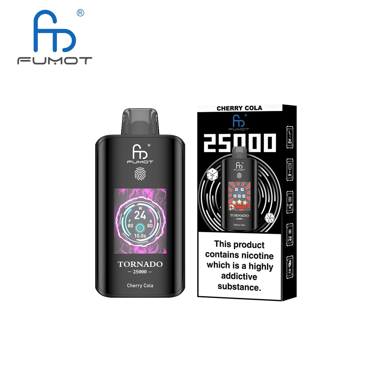 [Clearance Sale] Fumot Randm Tornado 25000 25K Puffs Wiederaufladbares Einweg Kit (Touch Switch) - 💥 Nehme 4 Zahle NUR 3! + Ab einem Einkauf von 120€ 2 Mystery Gratis💥