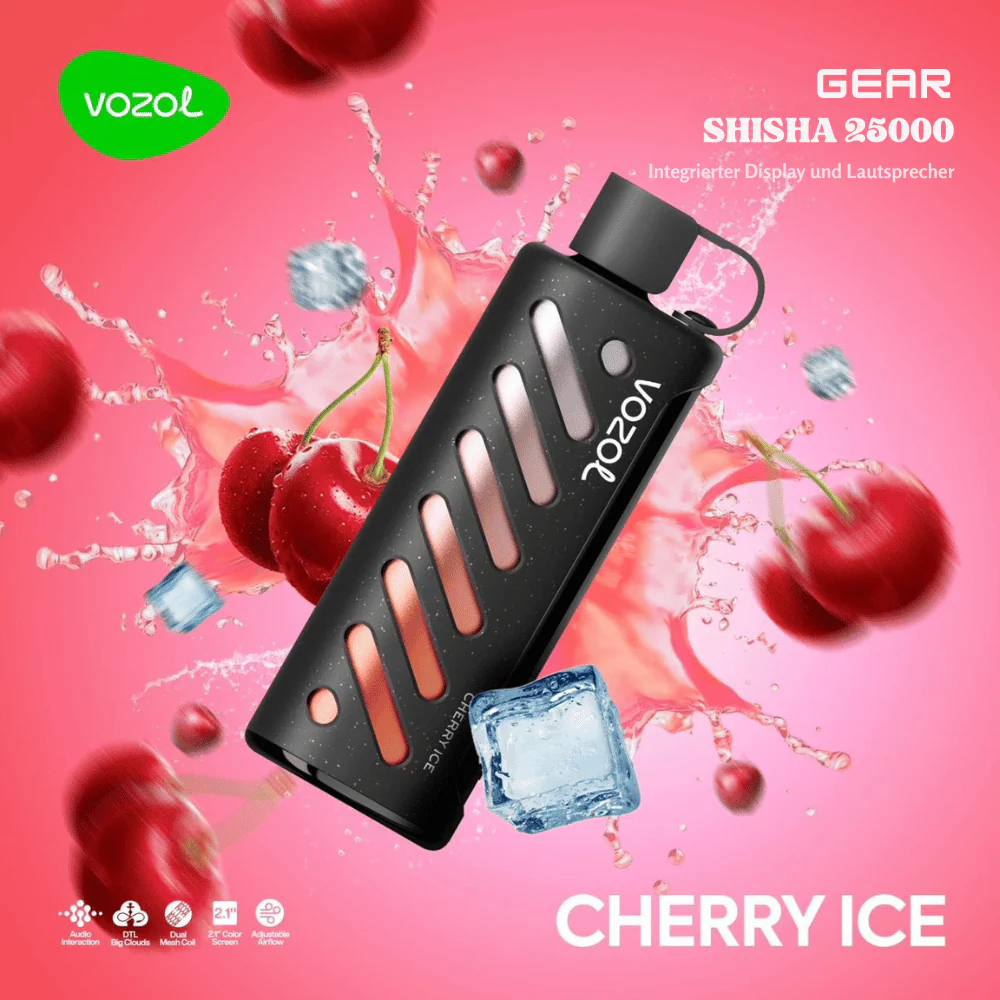 Vozol GEAR SHISHA 25000 Puffs Einweg Kit - 💥 Nehme 5 Zahle NUR 4! + Ab einem Einkauf von 100€ 2 Mystery Gratis💥